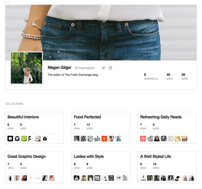 feedly profile 