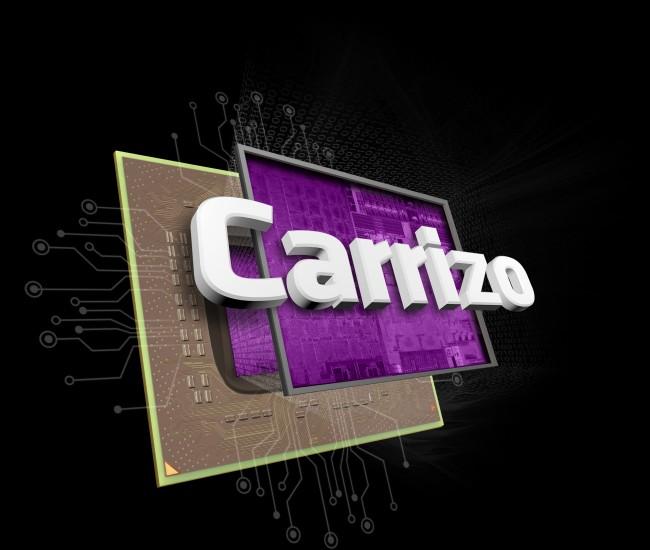 AMD0188 Carrizo 3D chip on Black 