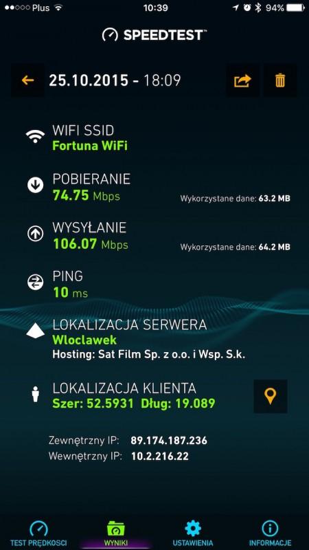 Ericsson WiFi na Legii, 1 