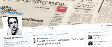 Liczba dnia: Twitter wysłał Snowdenowi na maila 47 GB danych