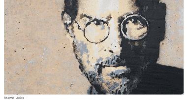 Portretem Steve’a Jobsa, Banksy robi imigrantom z Syrii więcej szkód, niż pożytku