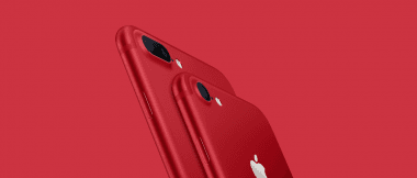czerwony iphone 7