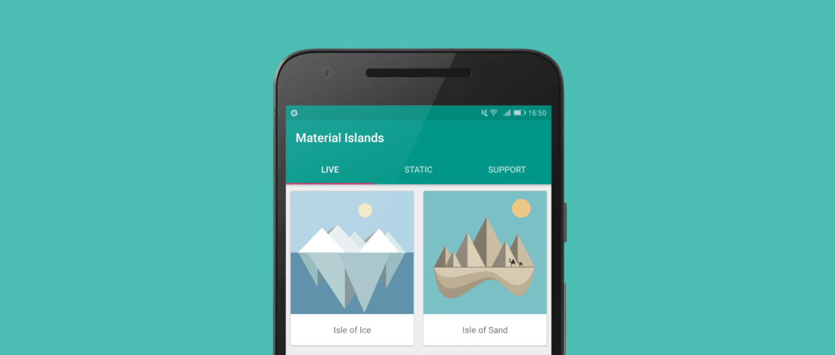 Material Islands to świetne tapety material design na Androida