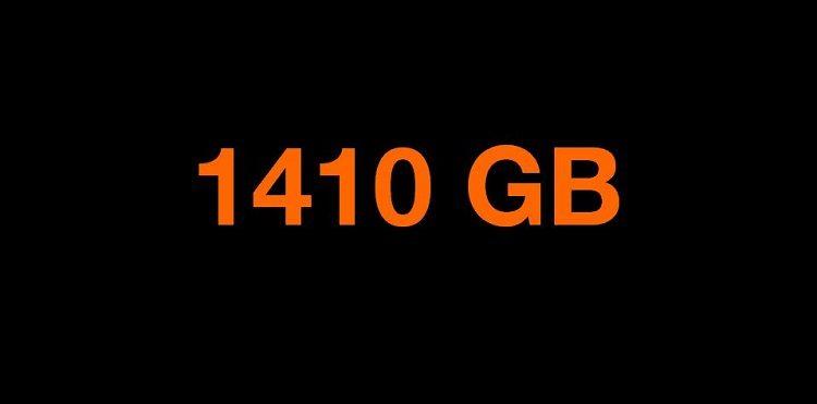 1410 GB transferu w Orange Free na kartę.