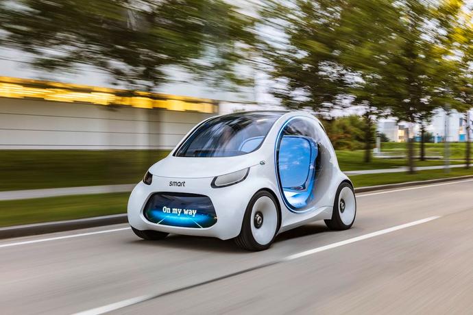 Smart vision EQ fortwo, czyli idealna taksówka przyszłości