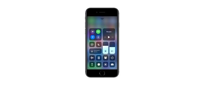 Centrum sterowania w iOS 11 na pierwszy rzut oka ma te same przyciski Wi-Fi i Bluetooth, co iOS 10