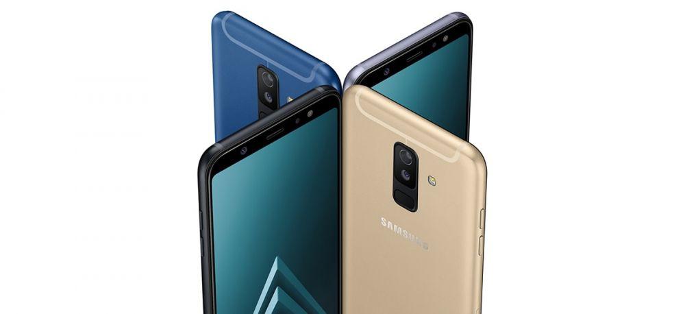 Samsung Galaxy A6 class="wp-image-726264" title="Samsung Galaxy 2018: wszystkie telefony Samsunga z 2018 roku" 