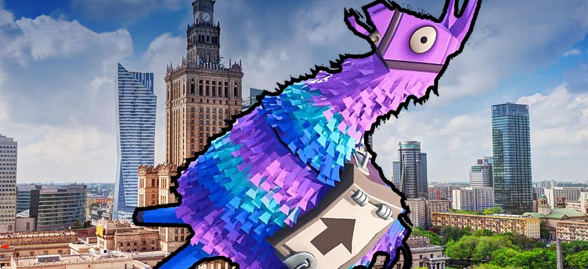 Prawdziwe lamy z Fortnite pojawiają się i znikają w Warszawie