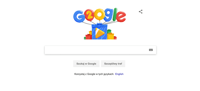 Google Doodle urodziny