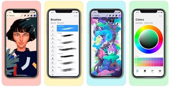 app store top 2018 aplikacja iphone procreate pocket 