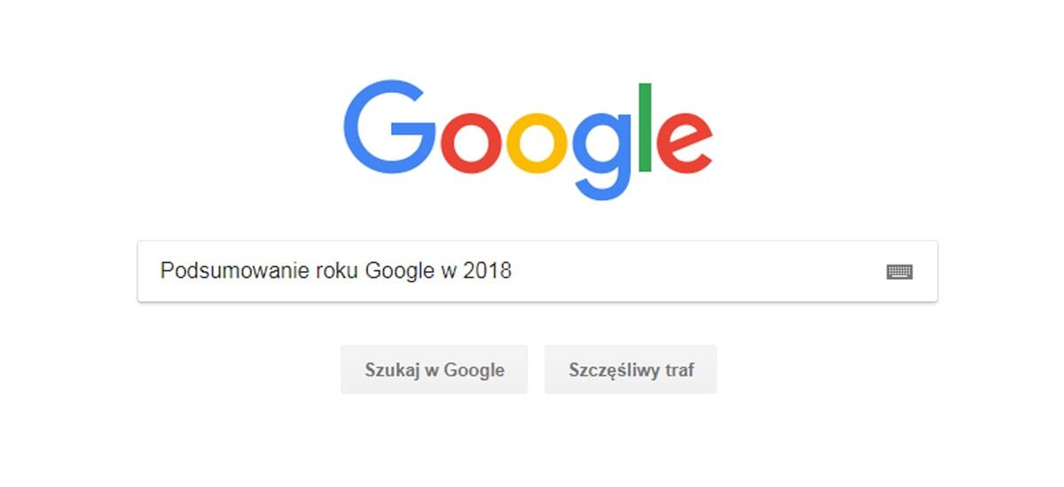 Podsumowanie Google w 2018 roku