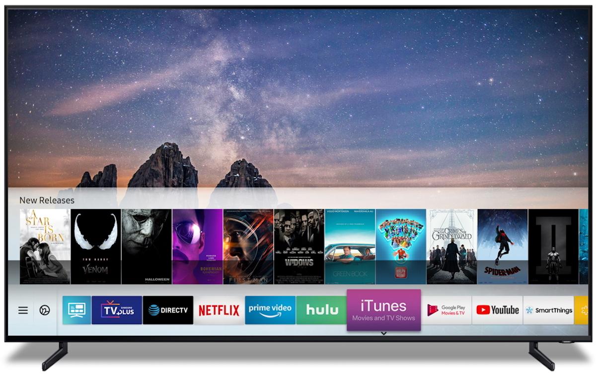 Samsung smart TV airplay 2 tizen iTunes Movies and TV shows aplikacja 