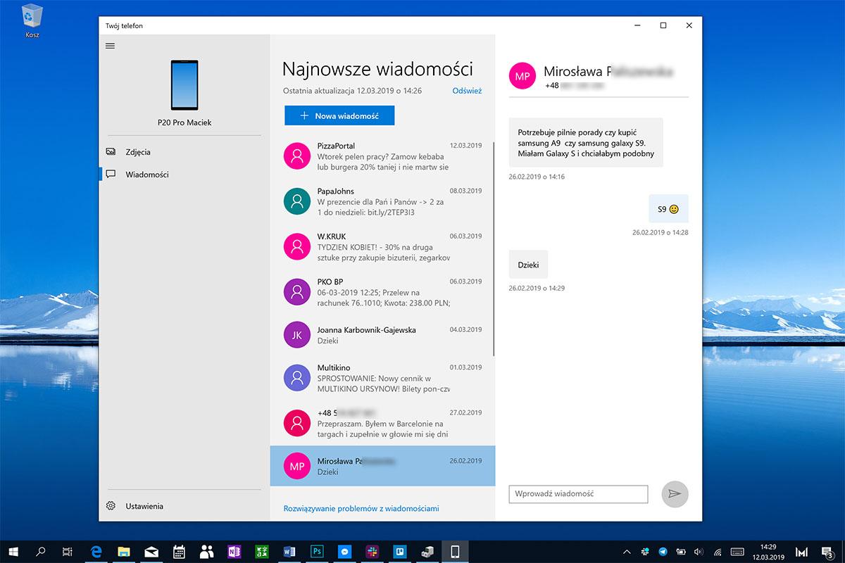 windows 10 aplikacje z androida class="wp-image-902802" title="Windows 10 i aplikacja Twój telefon" 
