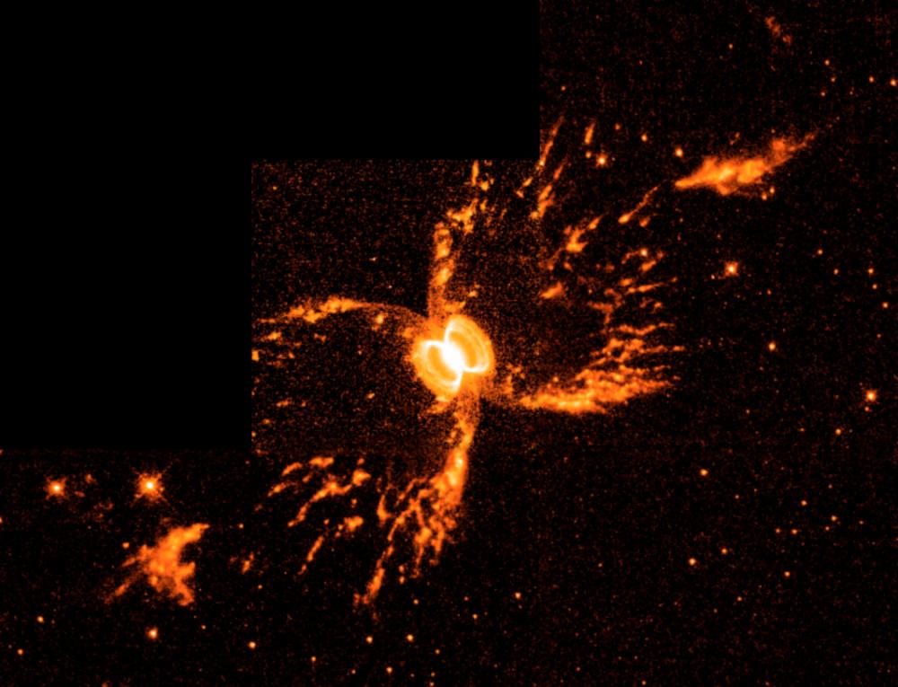 Mgławica Południowy Krab, pierwsze zdjęcie teleskopu Hubble'a, 1998 r. Fot. NASA class="wp-image-930476" 