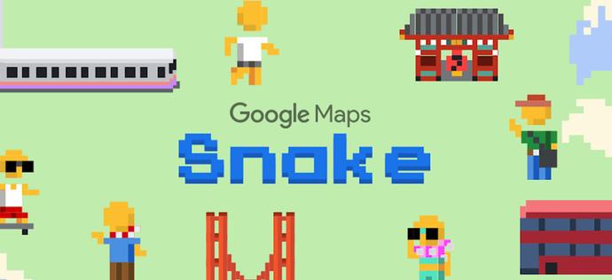 mapy google gra w węża