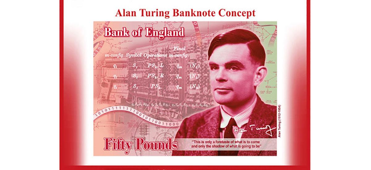 Alan Turing na banknocie kraju, który przyczynił się do jego samobójstwa