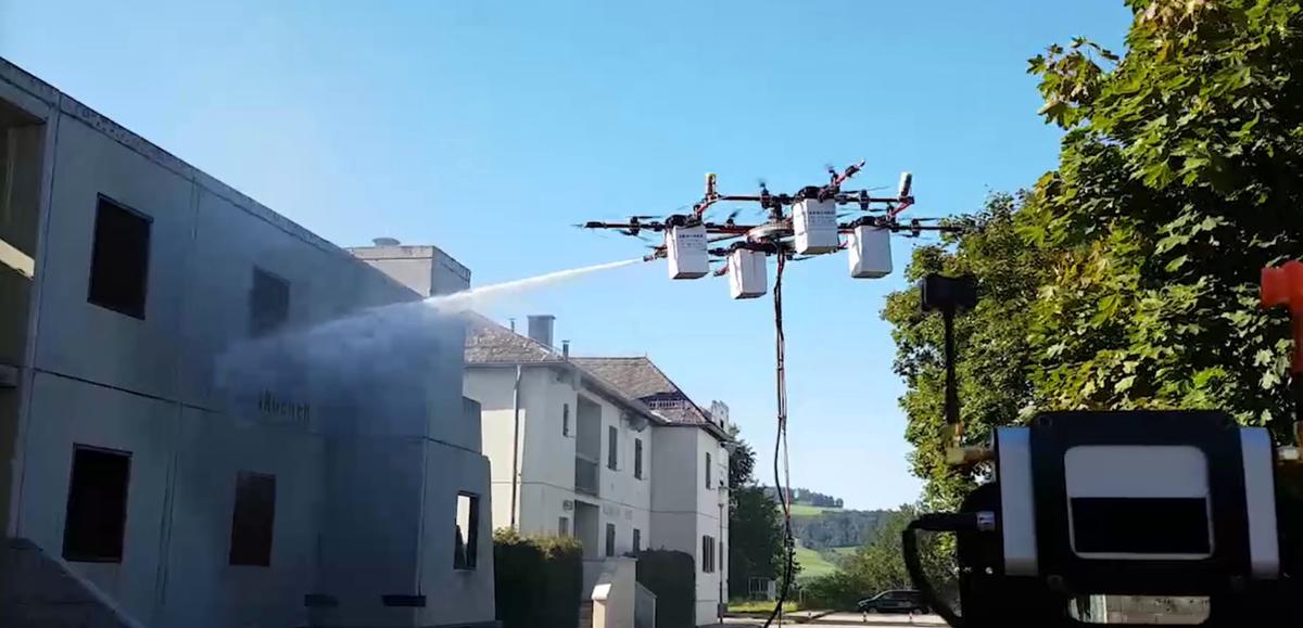 drony straż pożarna 