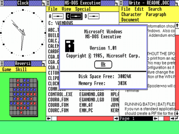 Windows 1.0 premiera 