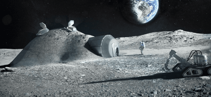 Astronauci mogą być fabrykami materiałów budowlanych na Księżycu