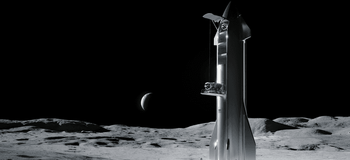 SpaceX na razie nie może budować lądownika księżycowego. Rozstrzygnięcie przetargu niepewne