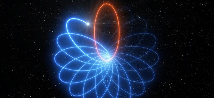 Gwiazda tańcząca wokół czarnej dziury potwierdza teorię Einsteina