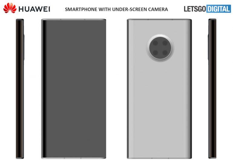 Tak będą wyglądać smartfony Huawei z kamerką do selfie pod ekranem 