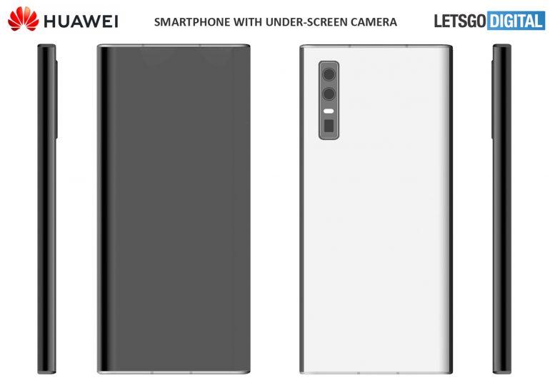 Tak będą wyglądać smartfony Huawei z kamerką do selfie pod ekranem 