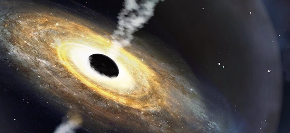 Potężny kwazar w bardzo wczesnym wszechświecie. Nie wiadomo, jak powstała jego czarna dziura