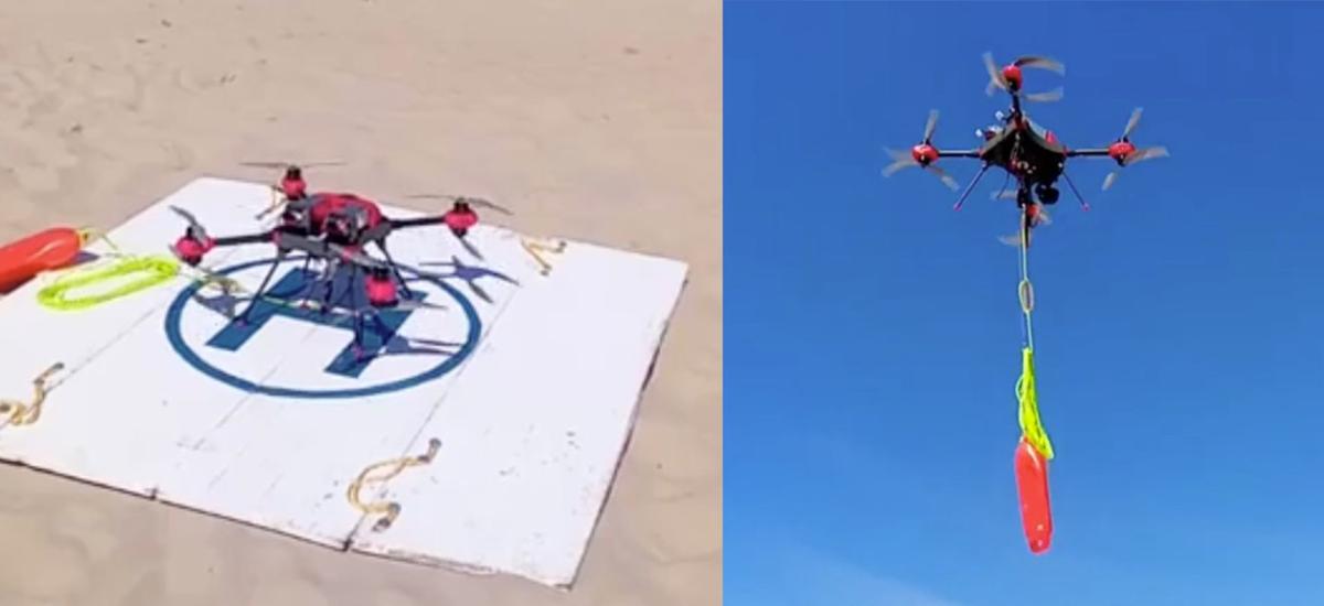 WOPR testuje ratownicze drony nad morzem
