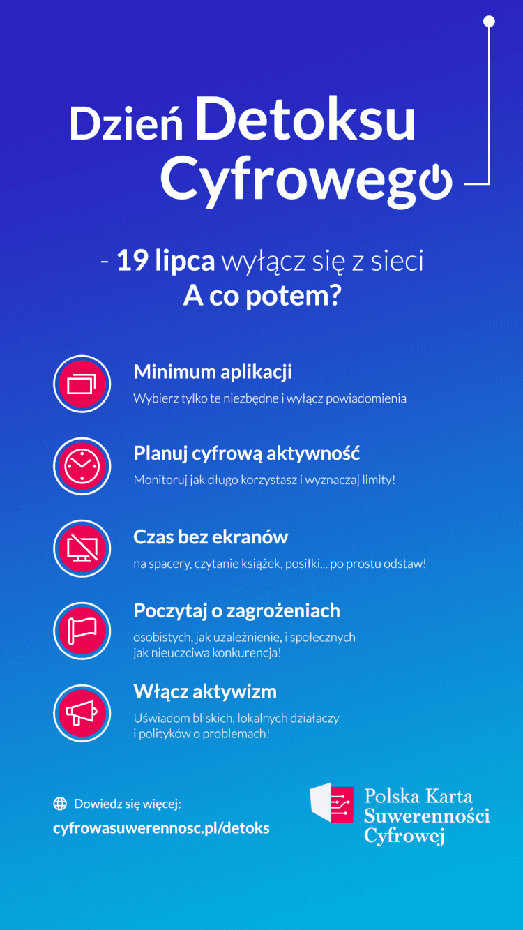 Dzień detoksu cyfrowego Polska Karta Suwerenności Cyfrowej class="wp-image-1222582" 