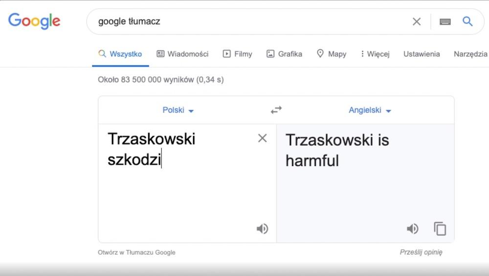 Google translate 4 trzaskowski szkodzi is harmful class="wp-image-1208749" 