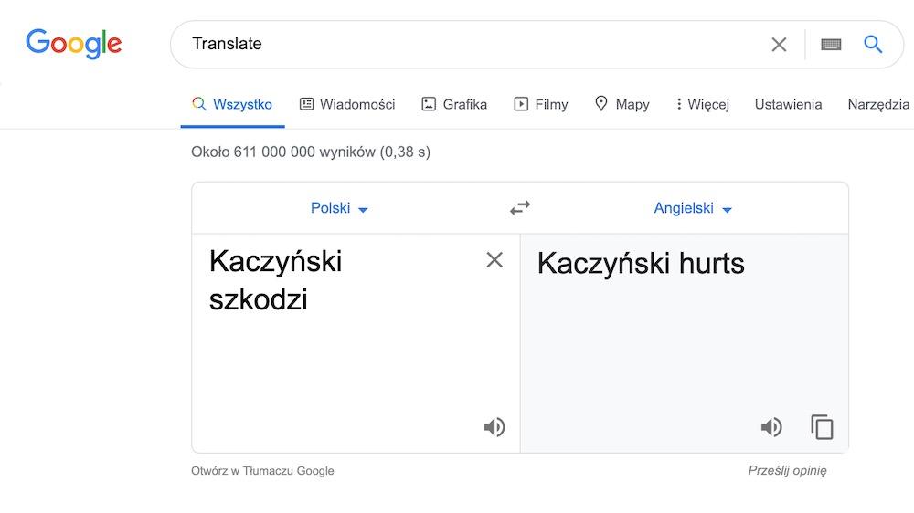 Google translate 5 kaczynski szkodzi hurts class="wp-image-1208752" 