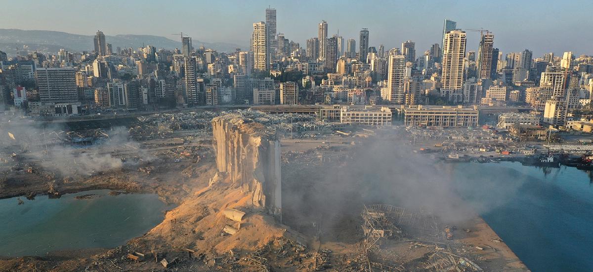 Satelity Sentinel zrobiły zdjęcia Bejrutu po wybuchu. Fotografie pokazują skalę zniszczeń