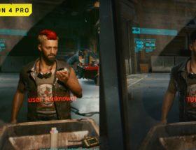 Porównanie grafiki w Cyberpunk 2077 na PC i PS4