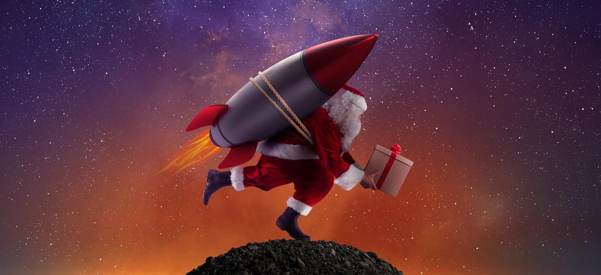 Święty Mikołaj otrzymał właśnie licencję na lot na Międzynarodową Stację Kosmiczną