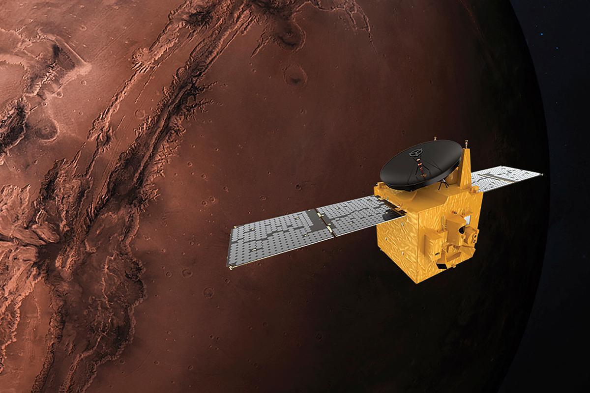 Pierwsza arabska sonda kosmiczna właśnie weszła na orbitę wokół Marsa