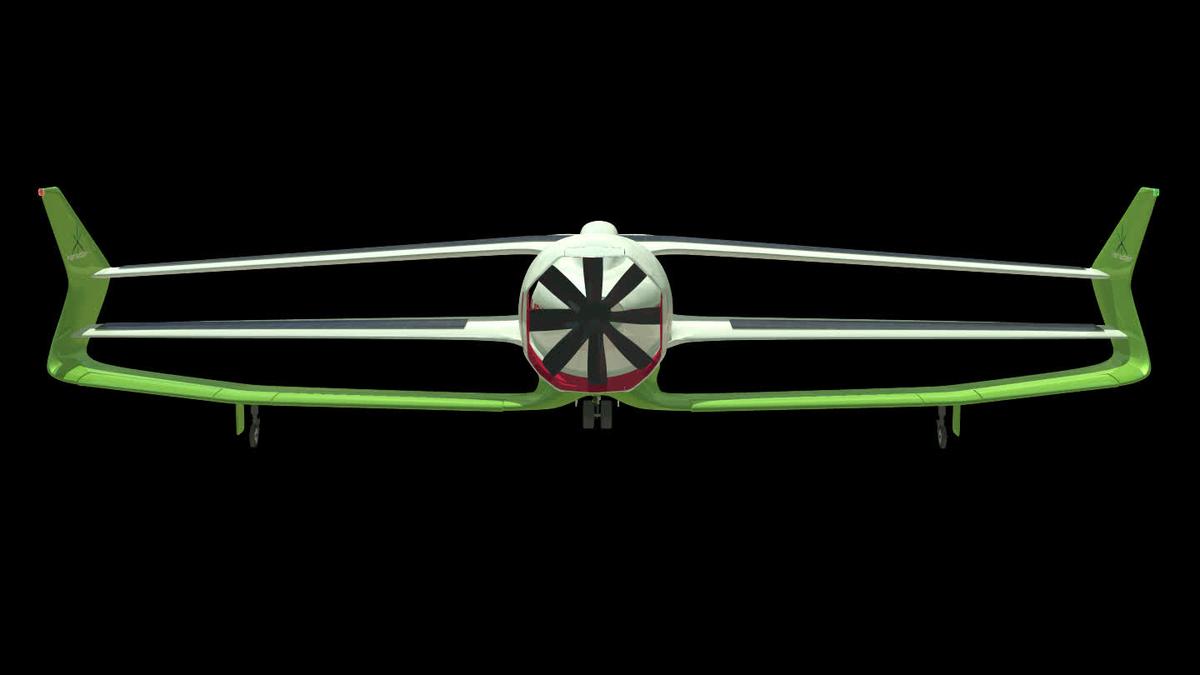 Zaskakująco realistyczny samolot hybrydowy. Unikalny trójpłatowiec może powstać do 2030 roku