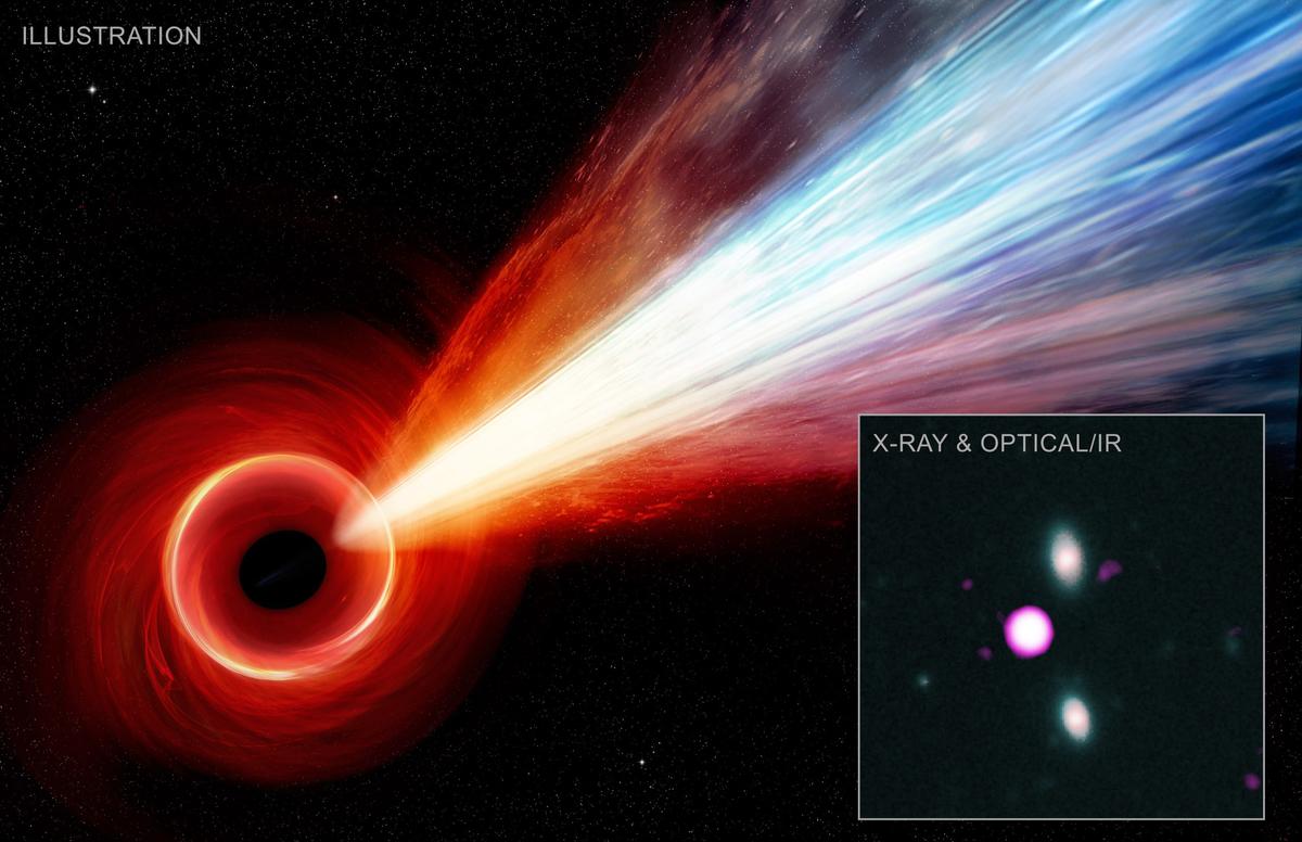 Dżet materii z supermasywnej czarnej dziury, przy którym Droga Mleczna wcale nie jest duża