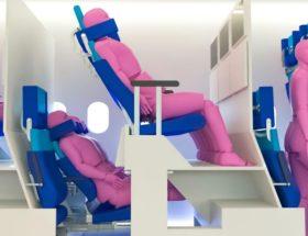 chaise longue economy seat siedzenia w samolocie 2