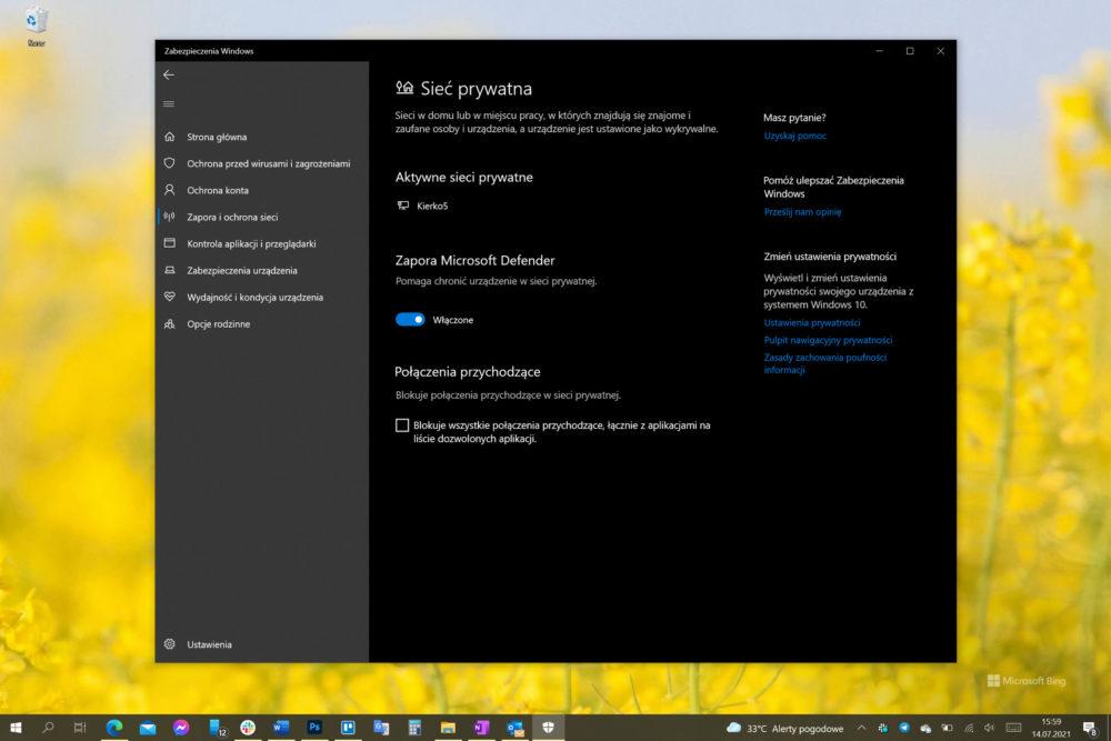 Jak wyłączyć Windows Defender? Zapora Microsoft Defender class="wp-image-1784542" 