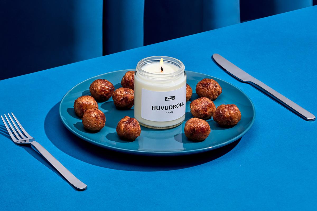 Ikea - świeczka o zapachu klopsików HUVUDROLL 
