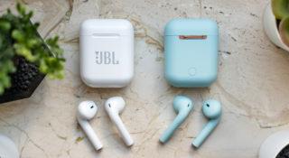 Słuchawki JBL 5.0 wyglądają jak Apple AirPods, ale to podróbki