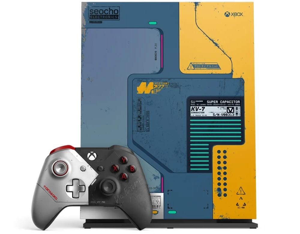 Xbox One X i pad w wersji Cyberpunk 2077 