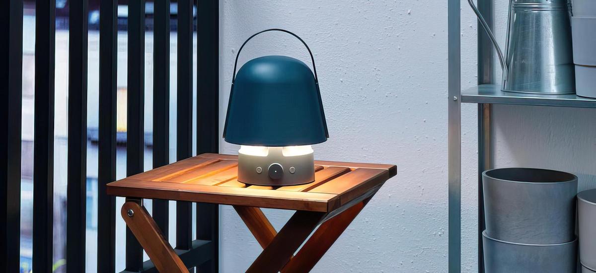 Vappeby z IKEA. Głośnik bluetooth ma Spotify Tap i jest lampą