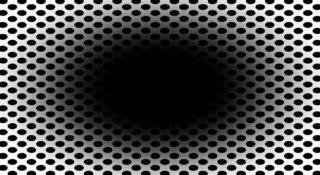 Iluzja optyczna. Rysunek czarnej dziury manipuluje oczami