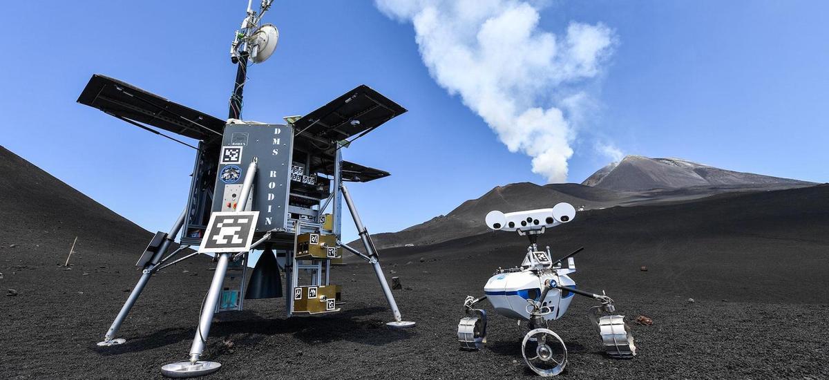 Łazik Wall-E testuje swoje kompetencje księżycowe na Etnie