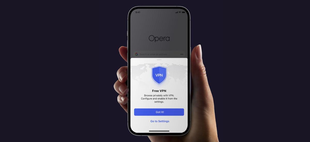 Darmowy VPN na iPhone w przeglądarce Opera