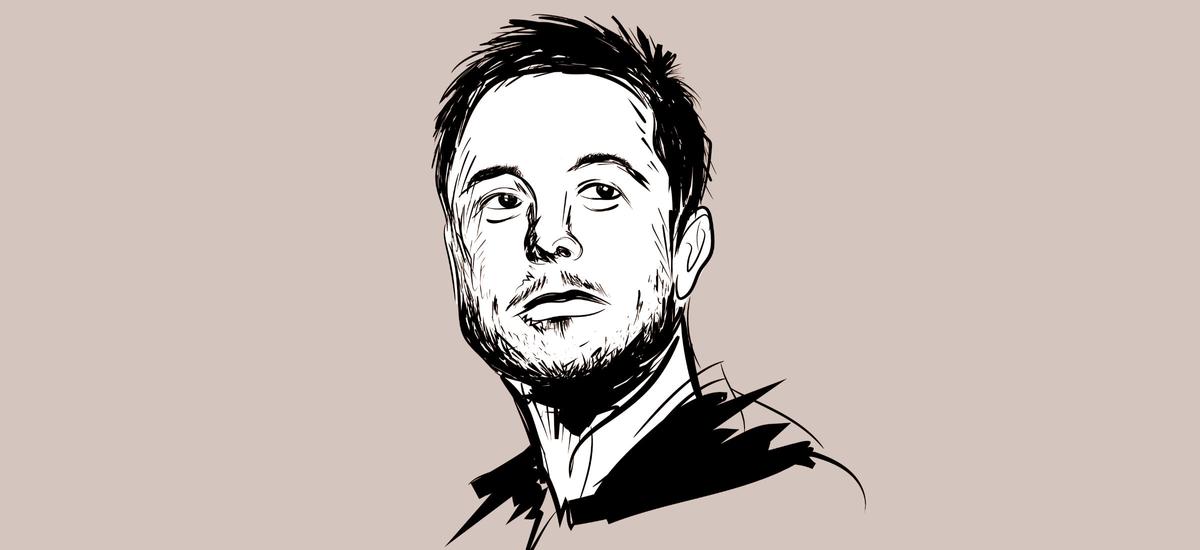 Elon Musk, grafika: Artist Vaska, Shutterstock