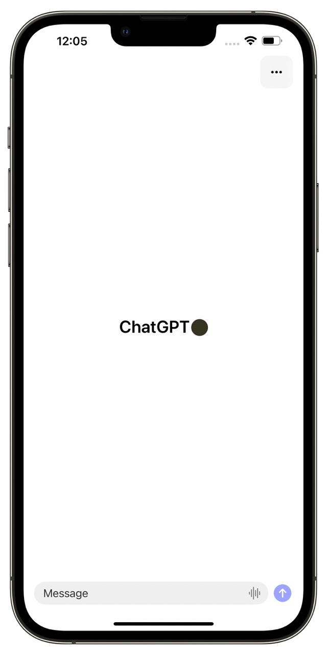 Oficjalna aplikacja ChatGPT na telefony iPhone - ekran główny class="wp-image-3625277" 