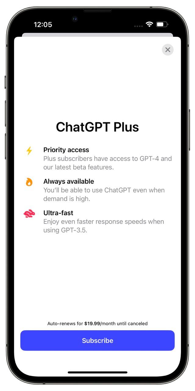 Oficjalna aplikacja ChatGPT na telefony iPhone - cena class="wp-image-3625289" 